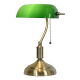 Cumpara ieftin Veioza fier auriu sticla verde 27x17x41 cm
