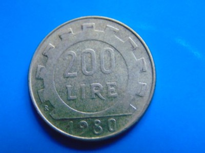 ITALIA -200 LIRE 1980 foto