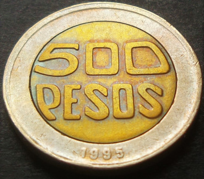 Moneda bimetalica 500 Pesos - COLUMBIA, anul 1993 * cod 3200 foto