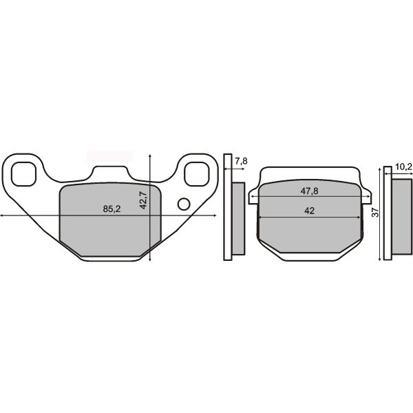 Placute frana Piaggio omologate Cod Produs: MX_NEW 225102800RM