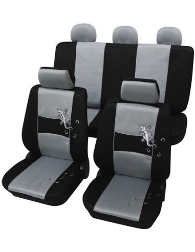 Set Huse Scaun Universale Gecko Petex Gri