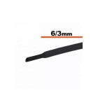 Tub termocontractibil negru 6mm/ 3mm 0.5m