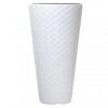 Ghiveci decorativ de flori, Curver Matuba rotund, alb, 55 cm