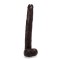 Dildo Clasic XXL, Negru, 43 cm