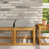 vidaXL Perna de Șezut pentru Exterior Gri 40 x 40 x 8 cm 900932