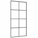 Cumpara ieftin Usa glisanta, negru, 102,5x205 cm, sticla ESG si aluminiu