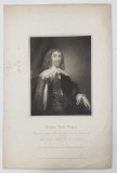 ARTHUR , LORD CAPEL , ORIGINAL by CORNELIUS JANSEN , drawn by H. CREASE , engraved C. PICART , GRAVURA , 1816