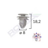 CLIPS TAPITERIE PENTRU HONDA/HYUNDAI/KIA/MAZDA 8X182MM - GRI SET 10 BUC 61899