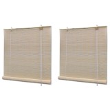 Cumpara ieftin Jaluzele din bambus natural tip rulou, 2 buc., 120 x 160 cm