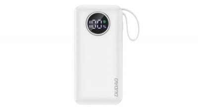 Dudao powerbank 10000mAh 1xUSB-A / 1xUSB-C 22.5W cu cablu &amp;icirc;ncorporat 1xLightning / 1xUSB-C alb (K15sB) foto