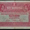 Bancnota istorica 2 COROANE- AUSTRO-UNGARIA, anul 1917 *cod 559 C = 1472- 710679
