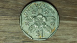 Singapore - moneda colectie exotica - 1 dolar / dollar 1989 - absolut superba !, Asia