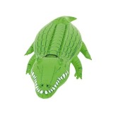 Saltea gonflabila pentru apa model crocodil, Bestway, vinil rezistent, maner, 168&times;89 cm, verde