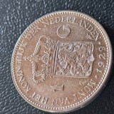 1 GULDEN 1929 , argint 10 grame