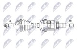 Planetara Renault Koleos I 2.5 01.2009-; partea dreapta, cutie viteze manuala; 39100JG02A; NTY, aftermarket