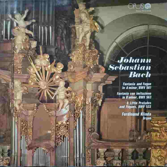 Disc vinil, LP. FANTASIA AND FUGUE IN A MINOR, BWV 561-JOHANN SEBASTIAN BACH