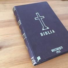 BIBLIA NITZULESCU 1921 DUPA ORIGINALELE EBRAICE/GRECESTI- IN STARE EXCELENTA !