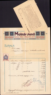HST A2195 Factură 1914 Molnar Jeno Eperjes foto