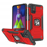 Wozinsky Ring Armor Husă Kickstand Tough Rugged Husă Pentru Samsung Galaxy M51 Roșu 9111201919976