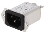 Conector alimentare AC soclu tată 10A 250VAC IEC 60320 5120
