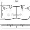 Set placute frana,frana disc IVECO DAILY V autobasculanta (2011 - 2014) BOSCH 0 986 494 257