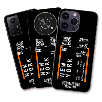 Husa Apple iPhone 11 Silicon Gel Tpu Model Bilet Avion Personalizabil foto