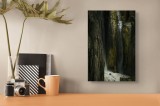 Tablou Canvas, "Cascada strecurată printre st&acirc;nci impunătoare", Cascade, Rocă, Natură, Ad&acirc;ncime, Forță, Spectaculos, Vertij, Ne&icirc;mbl&acirc;nzit, Prăpastie, F