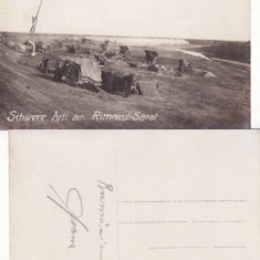 Ramnicu Sarat - tema militara, razboi, WK1, WWI-1918-artilerie germana- rara