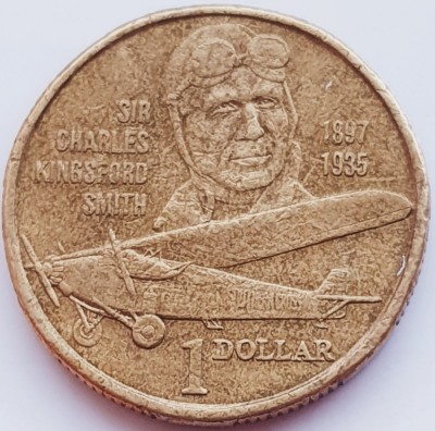 2373 Australia 1 Dollar 1997 Elizabeth II (Sir Charles Kingsford Smith) km 327 foto