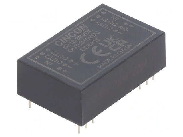 Convertor DC/DC 5/6W 18-36V la 15V/-15V