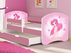 Patut Tineret MyKids Fairy cu Sertar si Saltea 160x80 foto