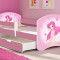 Patut Tineret MyKids Fairy cu Sertar si Saltea 160x80