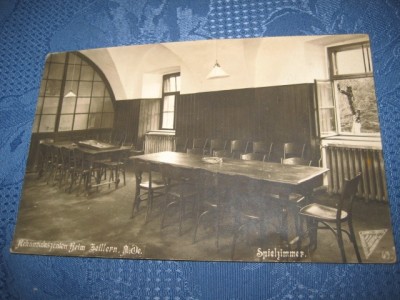 1285-Camera recuperare militari-Vedere veche interbelica 9_14 cm. foto