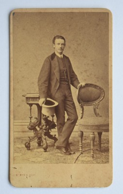 CDV Atelier Cehia Praga Prag Carlsbad M. L. Winter 1868 foto