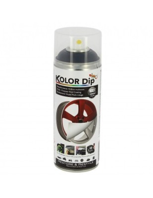 Spray Vopsea Cauciucata Negru Mat Kolor Dip 400ml Negru foto