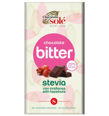 Ciocolata Neagra cu Alune de Padure Minim 72% Cacao Pronat 100gr foto