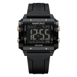 Ceas Dama Naviforce 7101 Negru - Digital Sport Casual, Afisaj LED, Rezistent la Apa 3ATM