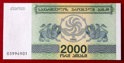 Georgia 2000 2.000 Laris 1993 UNC necirculata ** foto