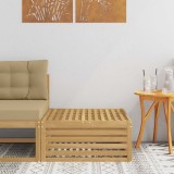 vidaXL Taburet pentru exterior Lemn Solid de Acacia Alb 901561