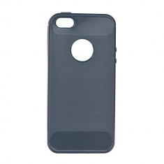 Husa Pentru APPLE iPhone 5/5S/SE - Luxury Carbon TSS, Bleumarin foto