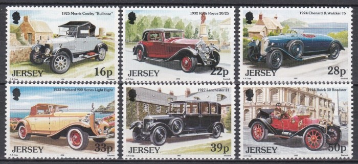 Jersey 1992 - Mașini de epocă, MNH