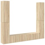 Cumpara ieftin Set de dulapuri TV, 6 piese, stejar sonoma, lemn prelucrat