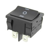 Comutator dublu, ON-OFF-ON, 10A, 250V, 3 pozitii, 120762