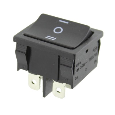 Comutator dublu, ON-OFF-ON, 10A, 250V, 3 pozitii, 120762 foto