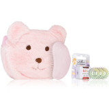 Invisibobble Pink Teddy Xmas 2023 set cadou pentru copii 3 buc