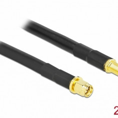 Cablu prelungitor antena SMA LMR/CFD300 T-M 2m low loss, Delock 90461