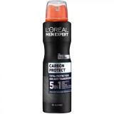 Antiperspirant spray Carbon Protect, 150ml, L&#039;oreal Men Expert