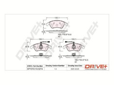 Dr!ve+ DP1010.10.0274 set placute frana,frana disc