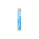 Set 3 rezerve roller Frixion Ball Pilot si Frixion Clicker 0.5 mm varf fin, bleu