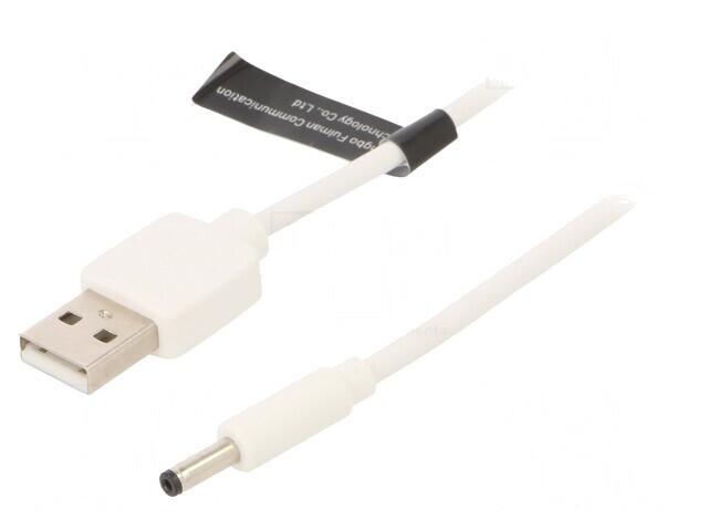 Cablu USB A la DC 3.5/1.35 Alb 1.5m